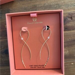 House of Harlow 1960 Gold Infinity Earrings